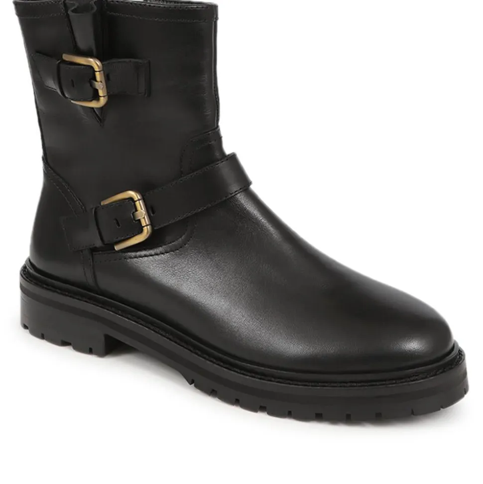 Noosa Chunky Biker Boots - Black