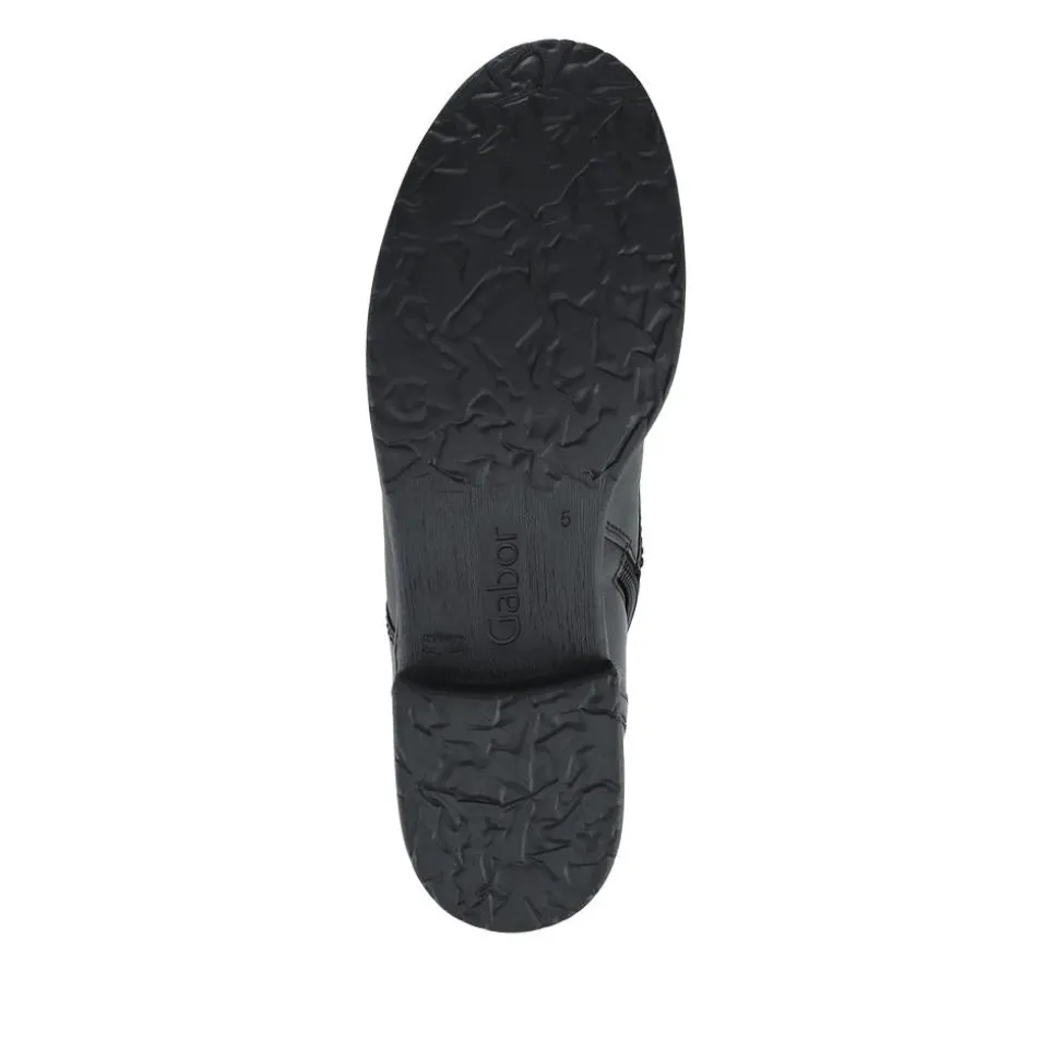 Notion Gabor Leather Ankle Boots - Black