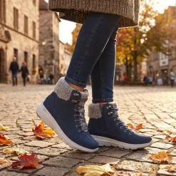 On The Go Glacial Ultra Woodland Boots - Navy