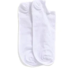3-Pack No Show Ankle Socks - White
