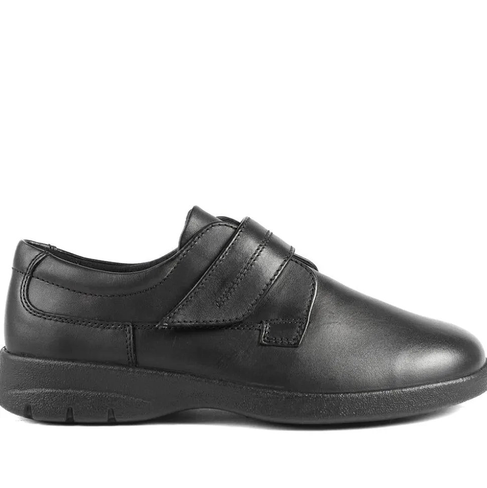 Padders Adjustable Fit Monk Shoes - Black