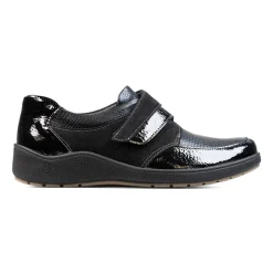 Padders Ladies Comfort 2E Fit - Black Suede Combi
