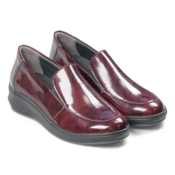 Padders Ladies Comfort 2E Fit - Burgundy Patent