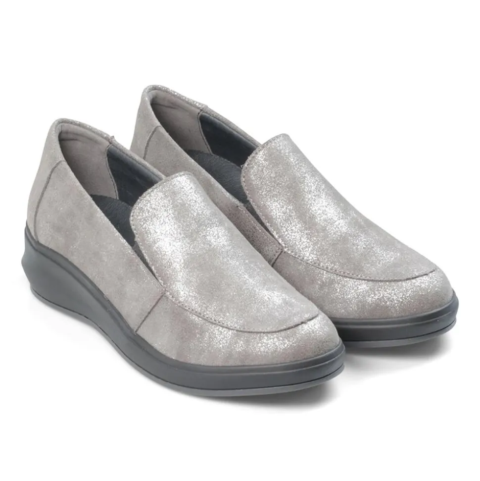 Padders Ladies Comfort 2E Fit - Grey Metallic