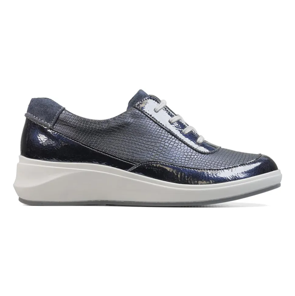 Padders Ladies Comfort 2E Fit - Navy Metallic Combi