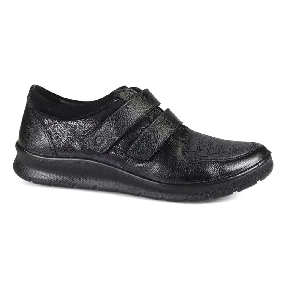 Padders Ladies Dual Fit Comfort 2E/3E - Black Combi