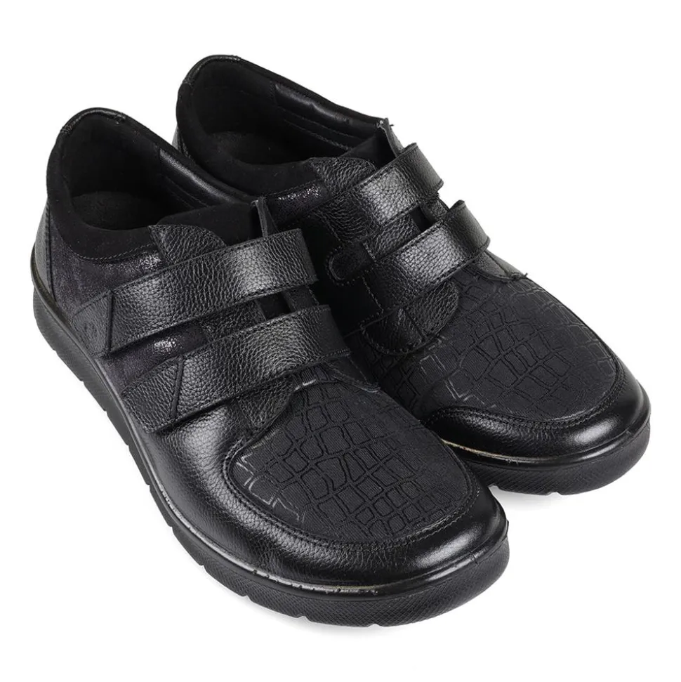 Padders Ladies Dual Fit Comfort 2E/3E - Black Combi