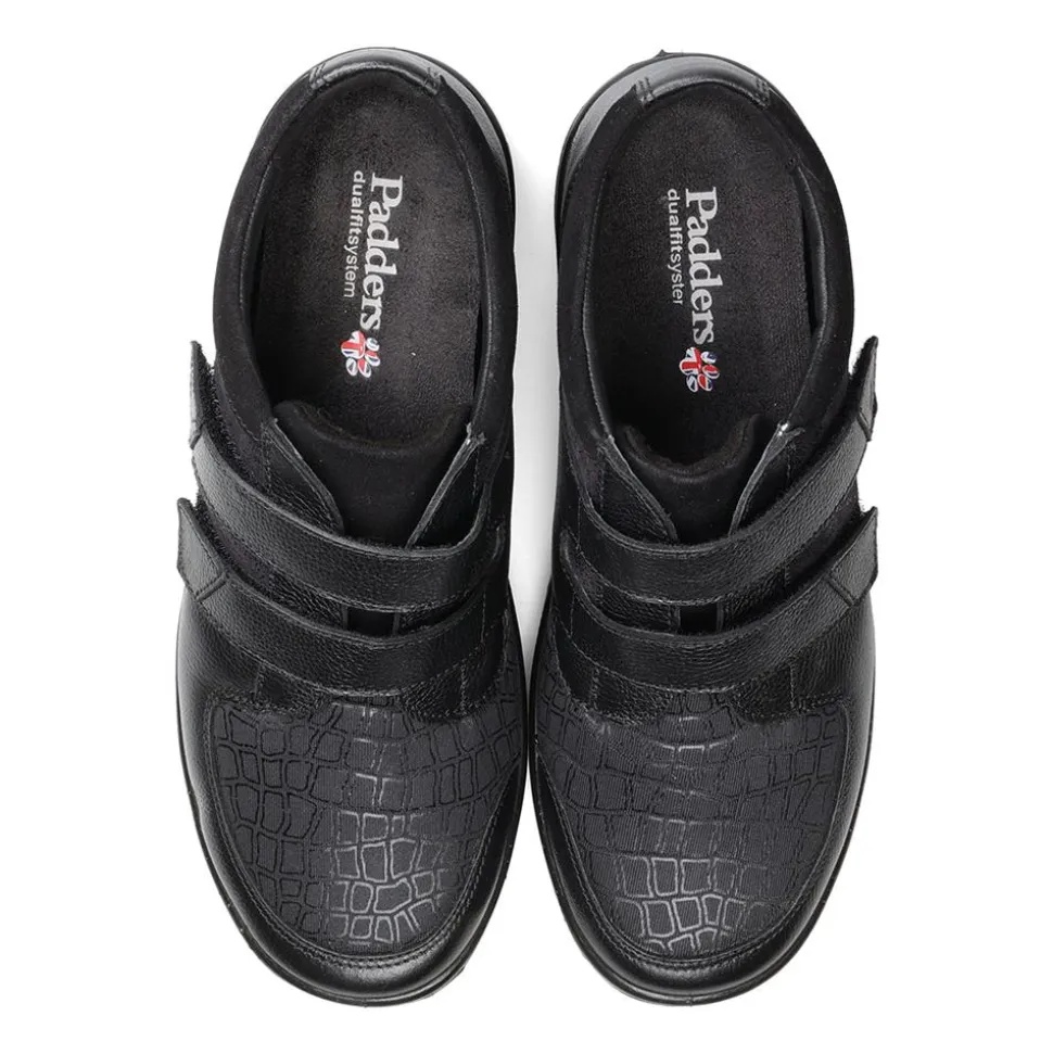 Padders Ladies Dual Fit Comfort 2E/3E - Black Combi