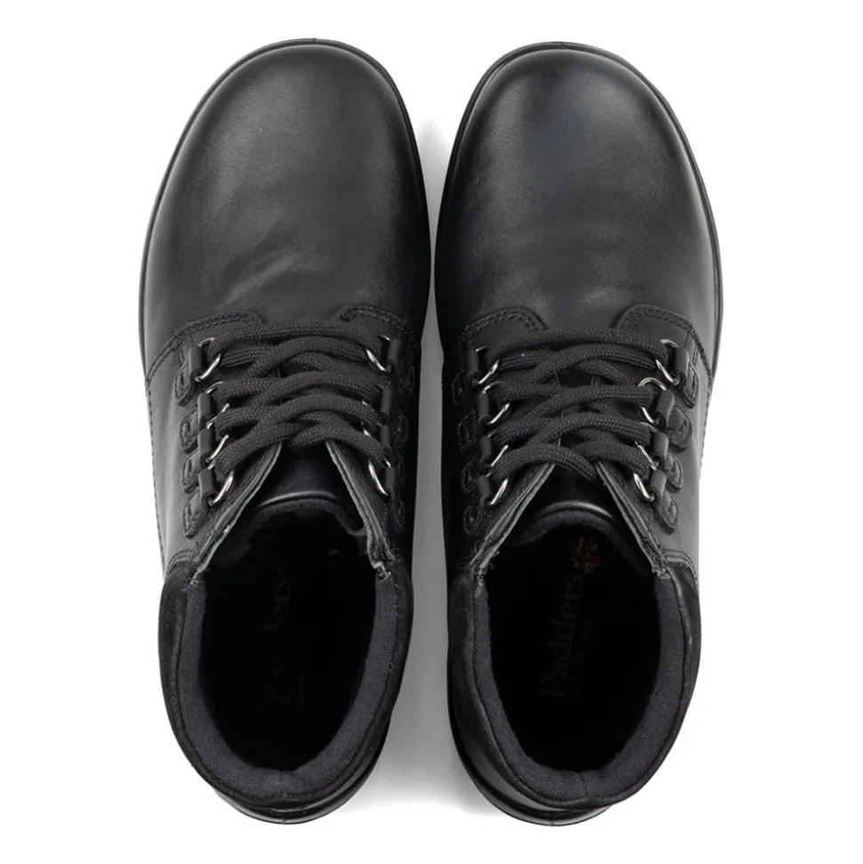 Padders Ladies Dual Fit Comfort 2E/3E - Black Leather