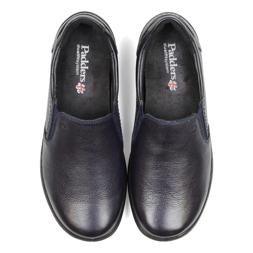 Padders Ladies Dual Fit Comfort 2E/3E - Navy Leather