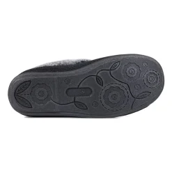 Padders Ladies Dual Fit Slippers 2E/3E - BLACK SPARKLE CORD