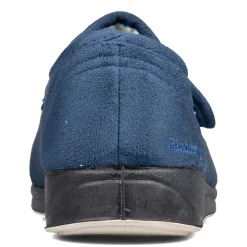 Padders Ladies Slippers 2E Fit Vulcanised - Denim Blue