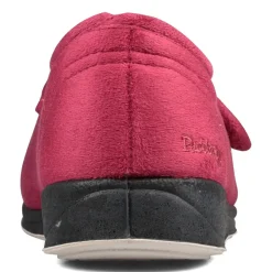 Padders Ladies Slippers 2E Fit Vulcanised - Rasp/Cerise
