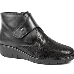 Padders Leather Celeste Shoes - Black