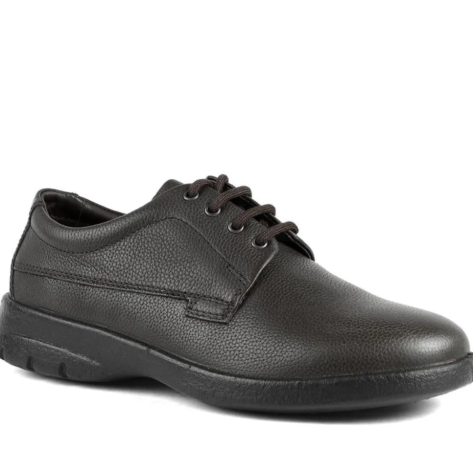 Padders Leather Lace Up Casual Shoes - Brown