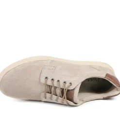 Padders Leather Lace Up Casual Shoes - Sand