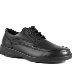 Padders Leather Lace Up Shoes - Black