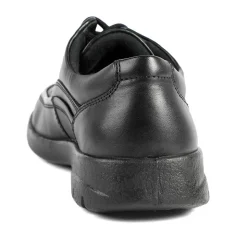 Padders Leather Lace Up Shoes - Black
