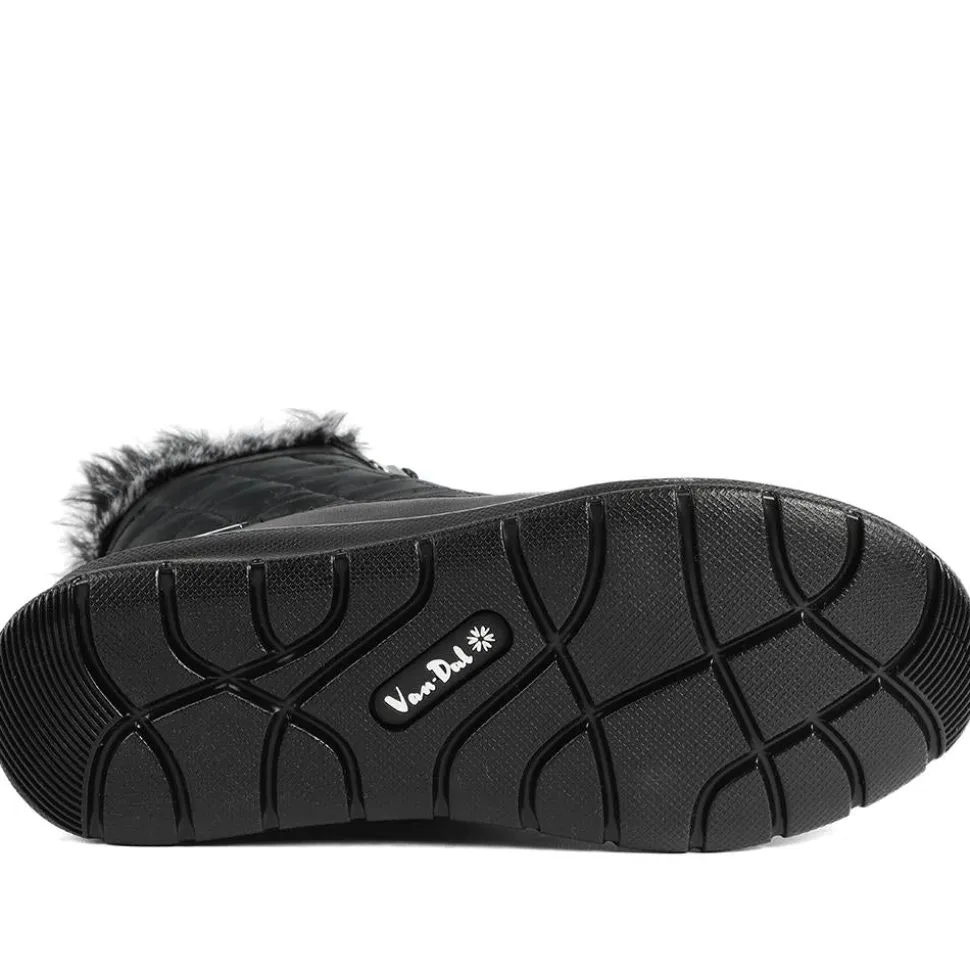 Padders Leather Soft Lined Weather Boots - Black