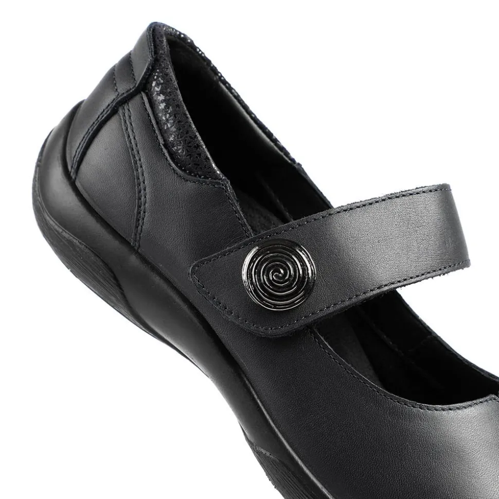 Padders Leather Touch Fastening Mary Janes - Navy