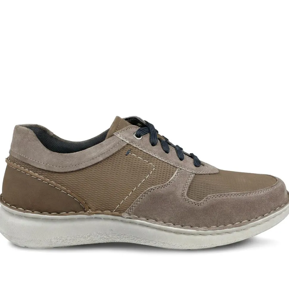 Padders Leather Wide Fit Lace Up Shoes - Brown