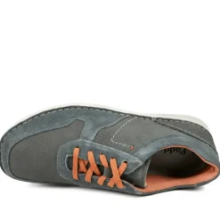 Padders Leather Wide Fit Lace Up Shoes - Navy