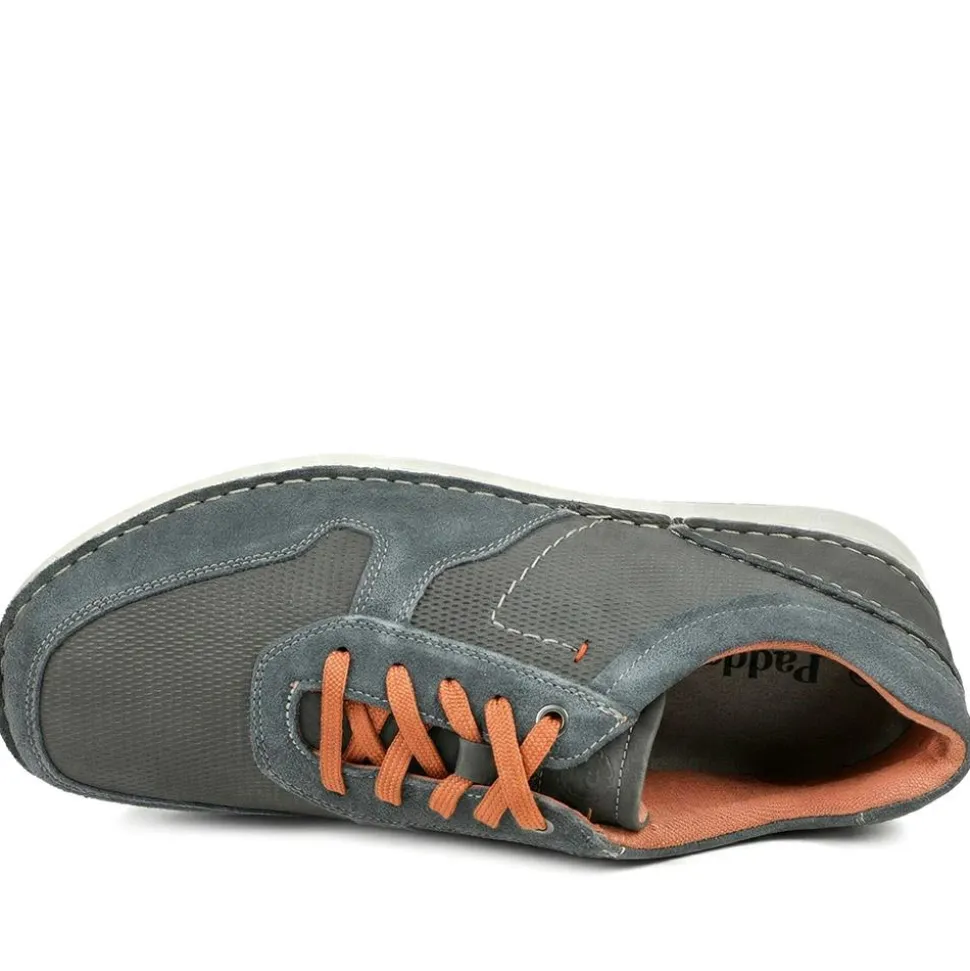 Padders Leather Wide Fit Lace Up Shoes - Navy