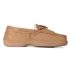 Padders Mens Slippers G Fit Side Stitched Washable - CHESTNUT MICROSUEDE