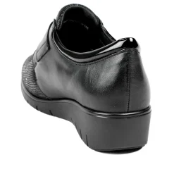 Padders Twilight Leather Slip On Shoes - Black