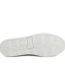 Padders Wide Fit Leather Slip On Shoes - Navy