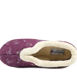 Padders Wide Fit Memory Foam Slippers - Purple