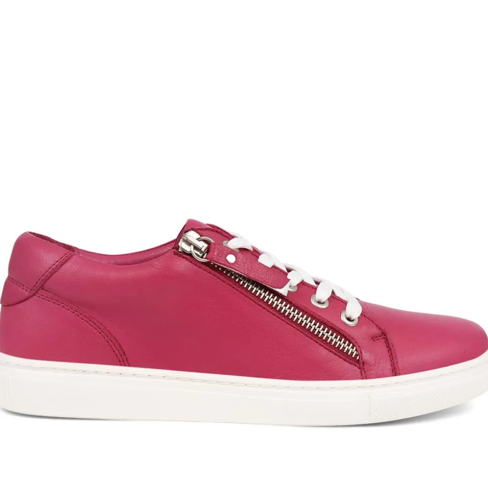 Padova2 Leather Lace-Up Trainers - Pink
