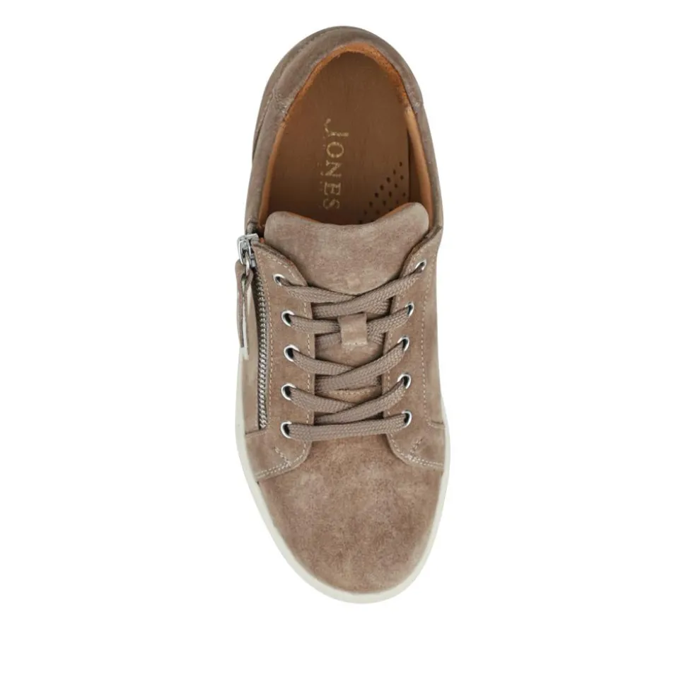 Padova2 Leather Lace-Up Trainers - Taupe Suede