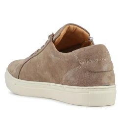 Padova2 Leather Lace-Up Trainers - Taupe Suede