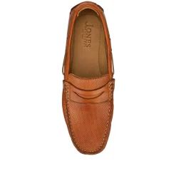 Parks Casual Leather Moccasins - Tan