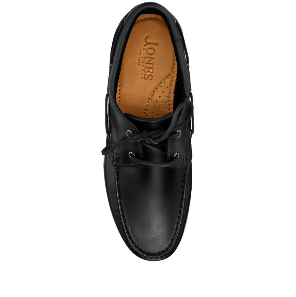 Parsons Leather Boat Shoes - Black