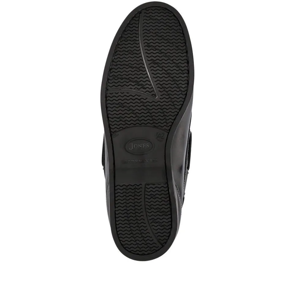 Parsons Leather Boat Shoes - Black
