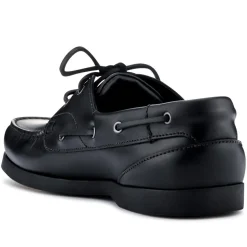 Parsons Leather Boat Shoes - Black