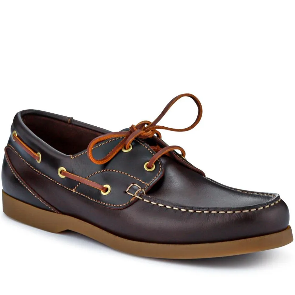 Parsons Leather Boat Shoes - Brown