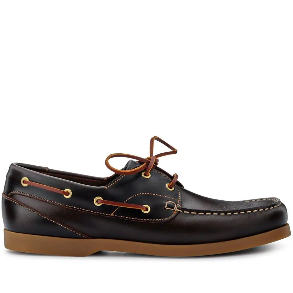 Parsons Leather Boat Shoes - Brown