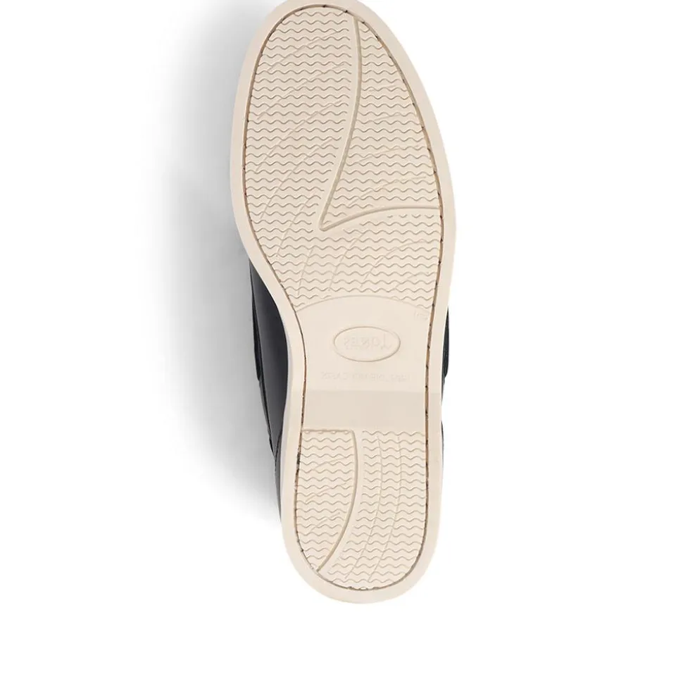 Parsons Leather Boat Shoes - Navy - White
