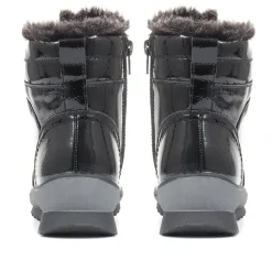 Patent Hiker Boots - Black Patent