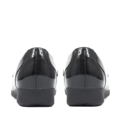 Patent Ladies Loafers - Black Patent