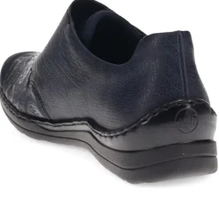 Patterned Touch-Fasten Shoes - Navy