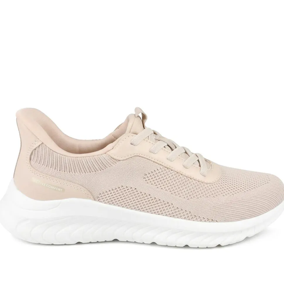 Pavers Active Easy Step In Lace Up Trainers - Beige