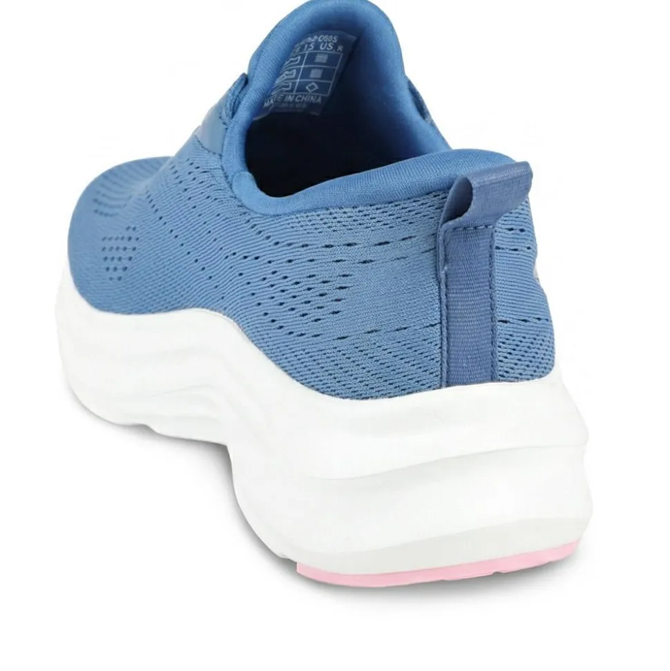 Pavers Active Wide Fit Easy Step In Trainers - Blue