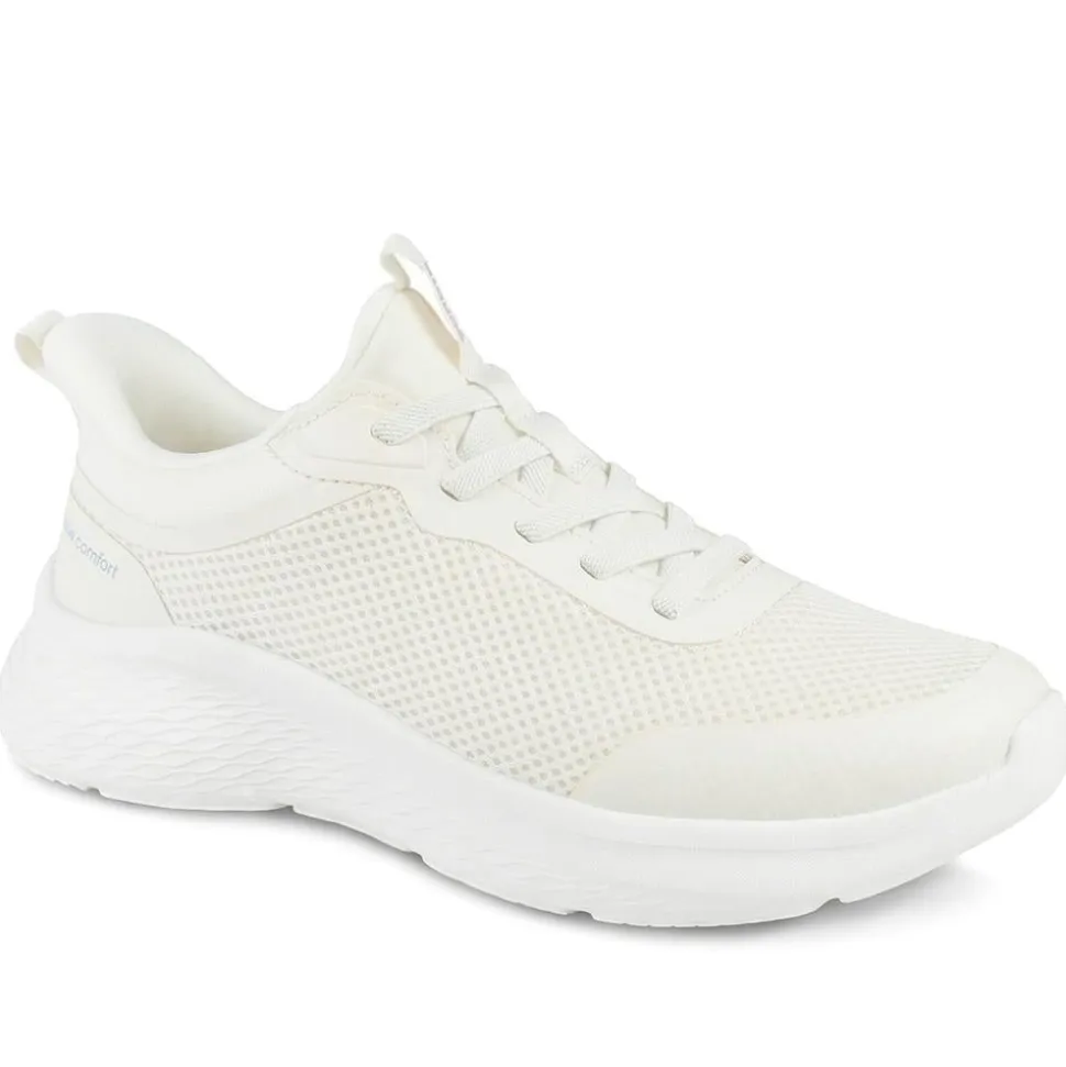 Pavers Active Wide Fit Easy Step In Trainers - Off White