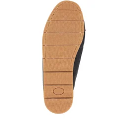 Penella Hand-Stitched Leather Moccasins - Navy