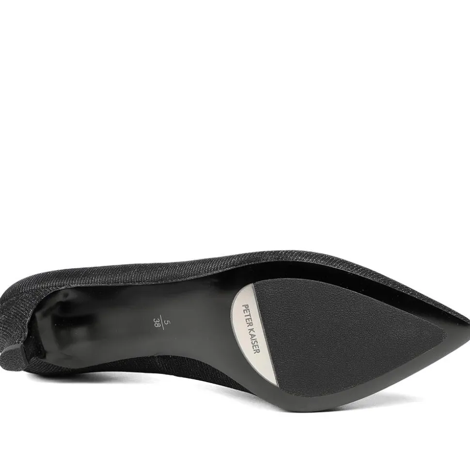 Peter Kaiser Lightly Embellished Court Shoes - Black Shimmer