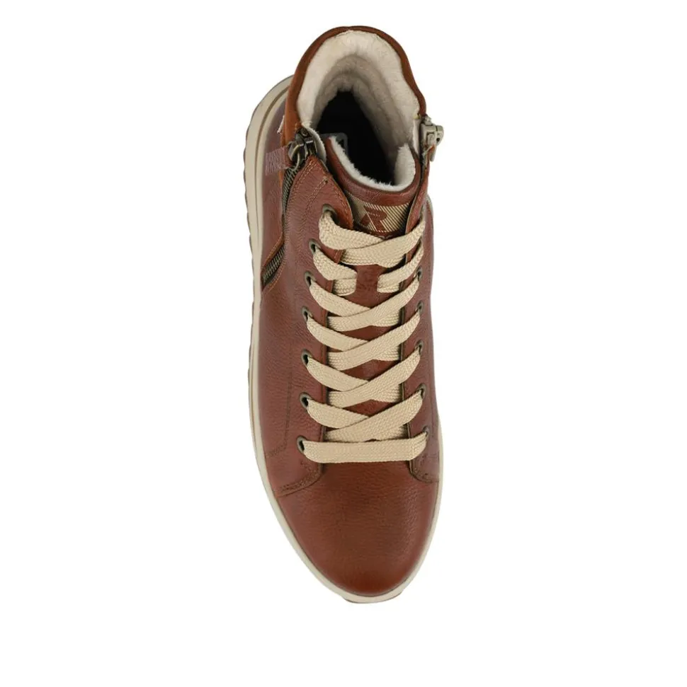 Platform Ankle Boots - Brown